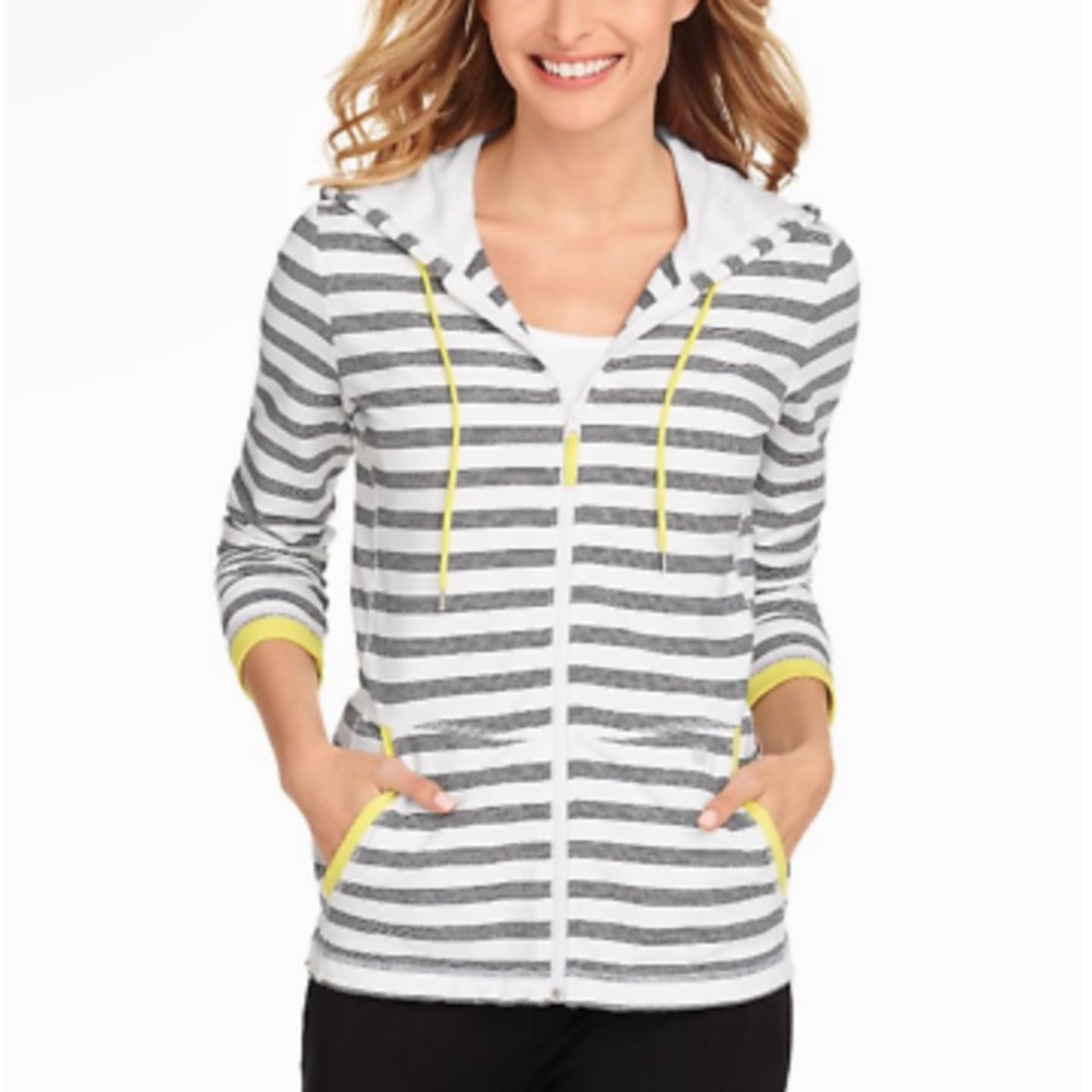 Talbots Striped Hoodie